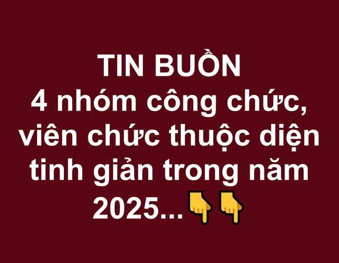 4 nhóm công chức, viên chức thuộc diện tinh giản trong năm