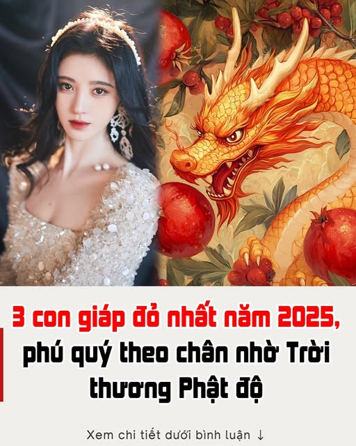 3 con giáp đỏ nhất năm 2025, phú quý theo chân nhờ Trời thương Phật độ