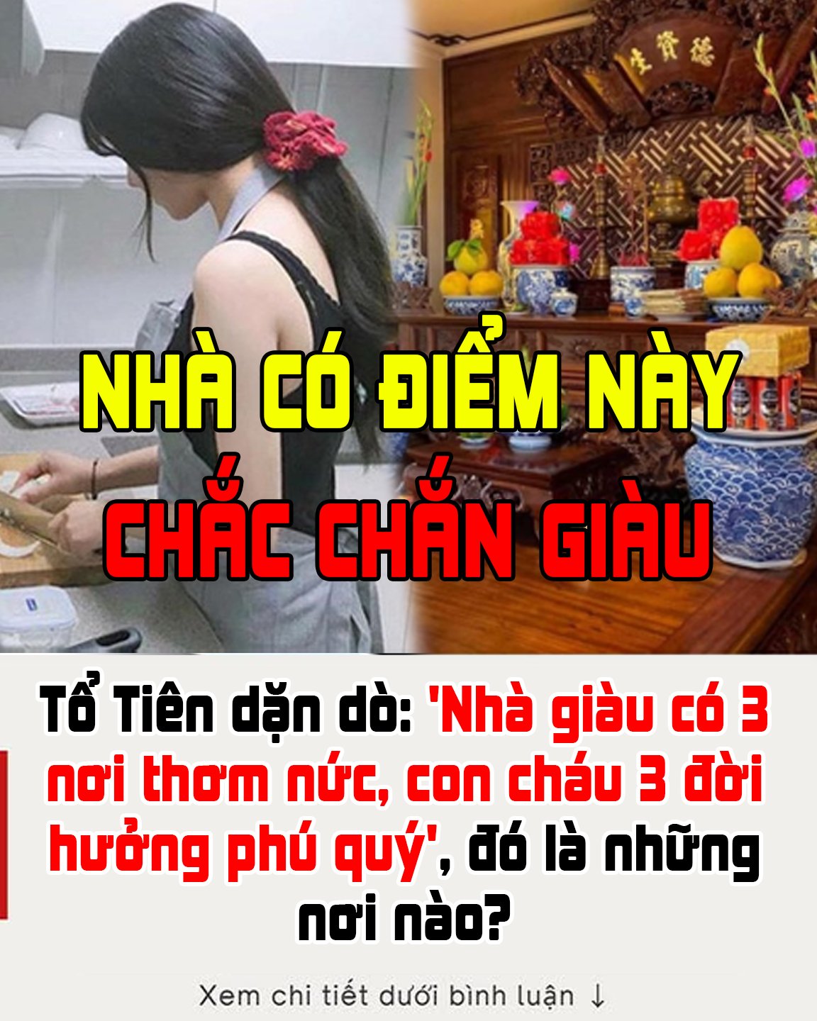 Tổ Tiên dặn dò: ‘Nhà giàu có 3 nơi thơm nức, con cháu 3 đời hưởng phú quý’, đó là những nơi nào?